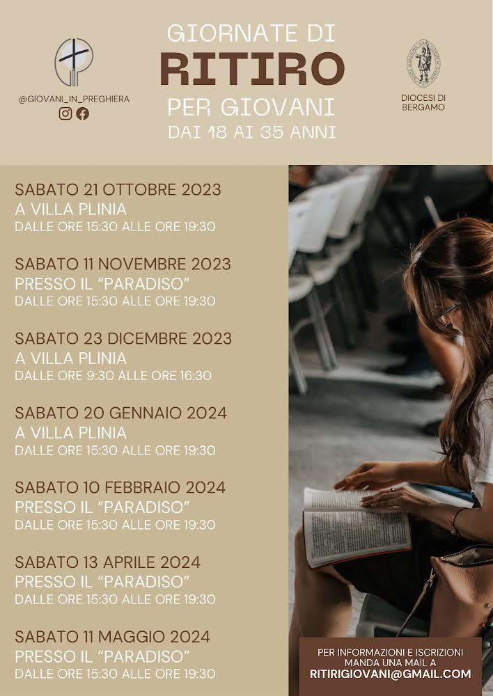 Giornate di Ritiro per i Giovani - Coraggio, non abbiate paura